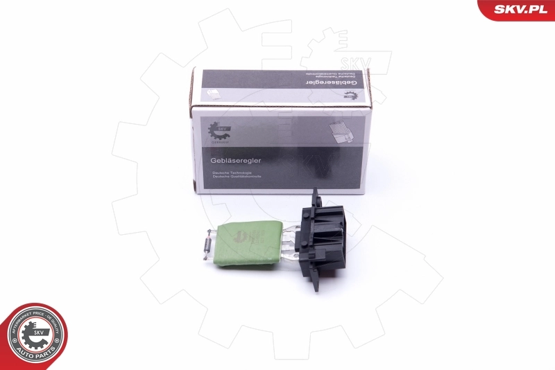 Resistor, interior blower